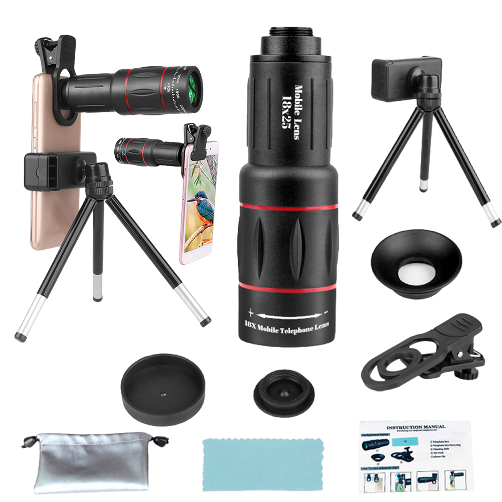 Photography Zooming - 18X Telephoto Phone Lens with Phone