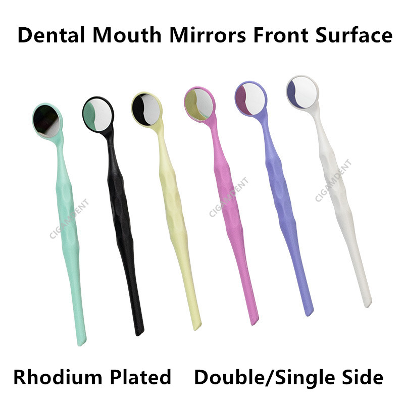 Photography Dental - Dental Odontoscope Rhodium Mouth Mirrors Front