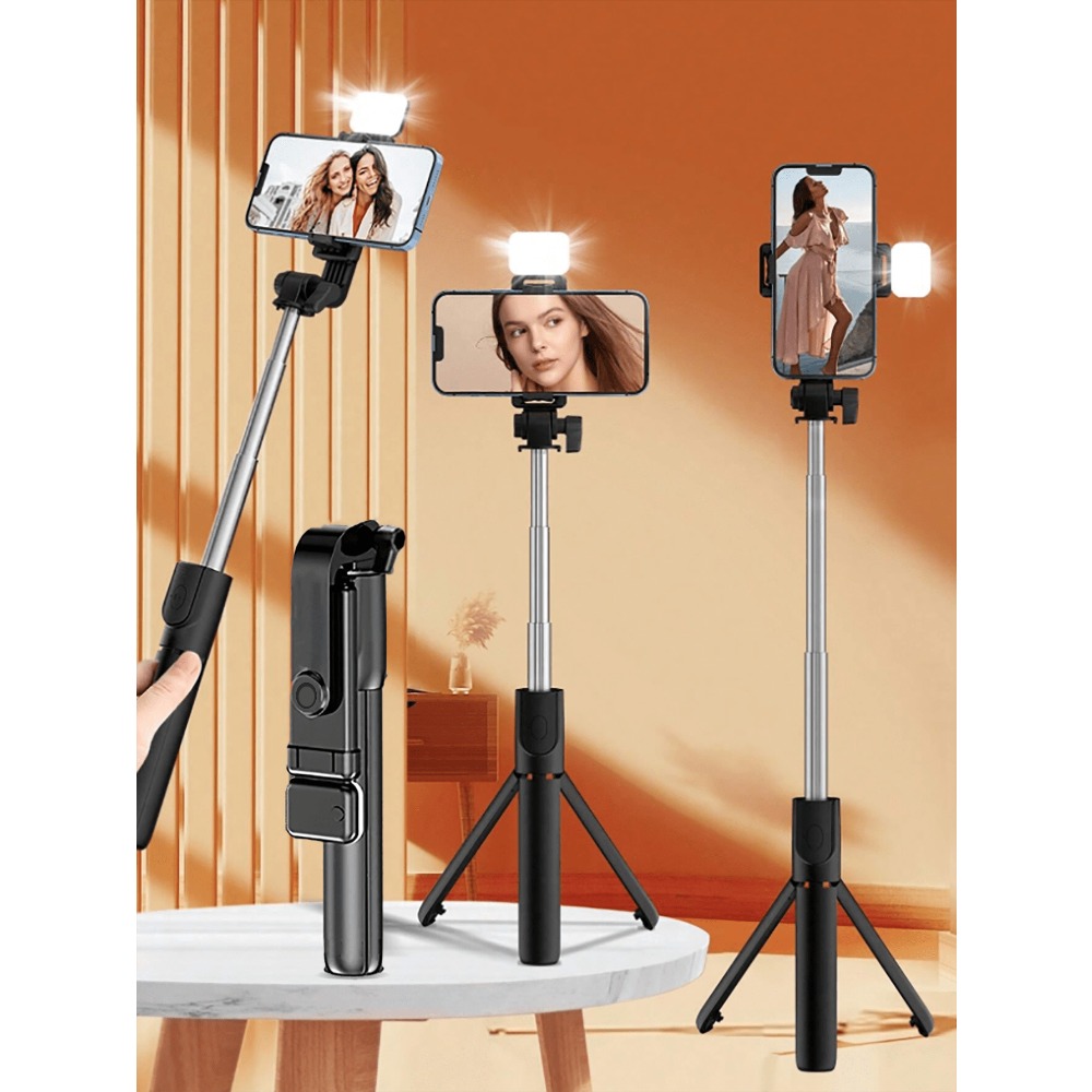 Photography Video - 1pc Portable Selfie Stick With Wireless