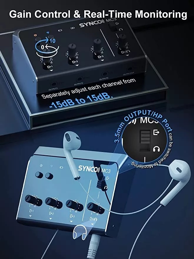 Synco MC3 Lite Audio Mixer 4 C - огляд і ціна Photography Video