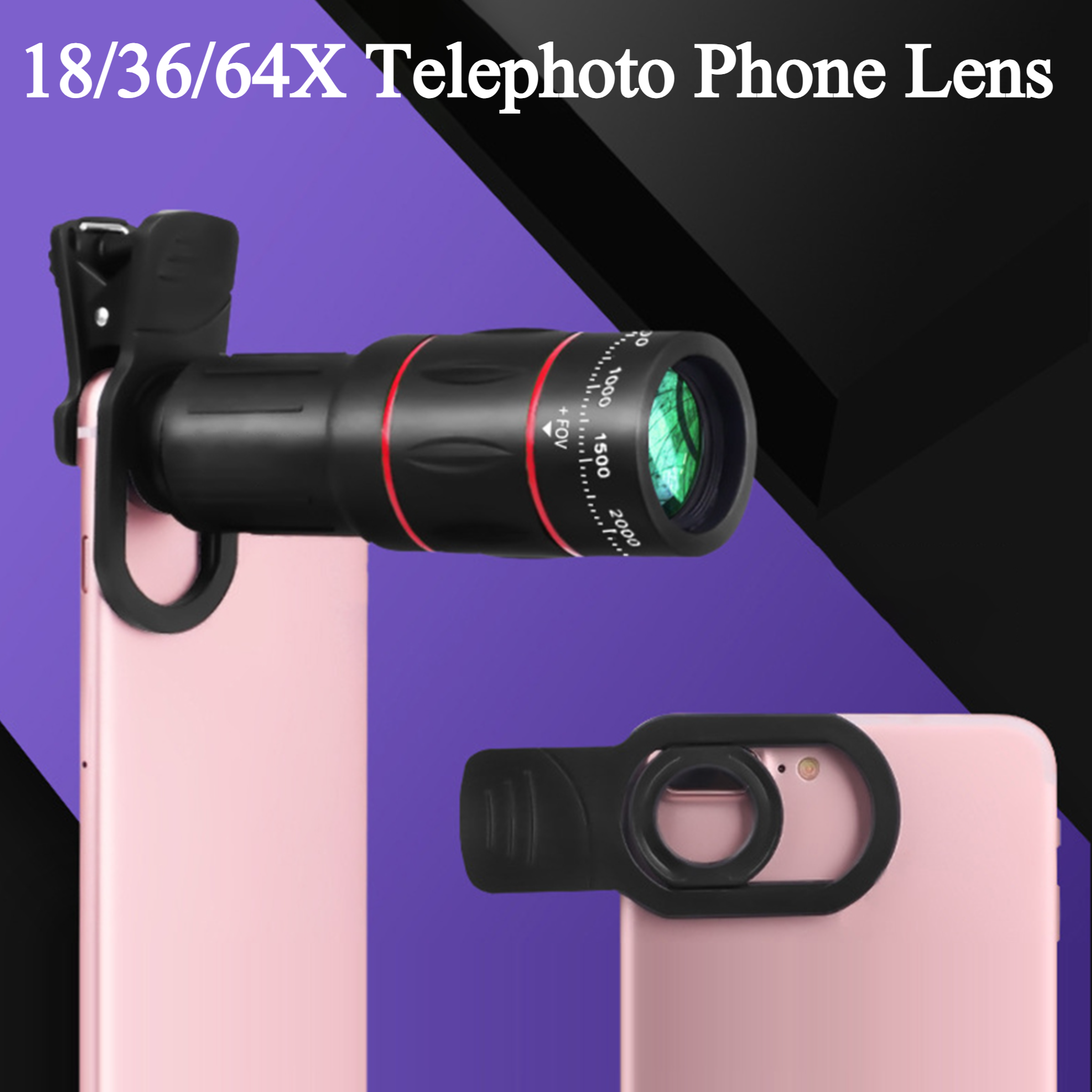 18/36/64X Mobile Phone Camera  - огляд і ціна Photography Zooming