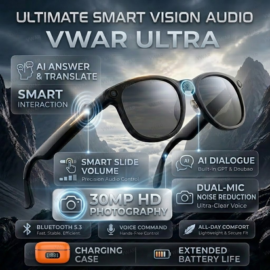 VWAR Smart Glasses with 3600mA - огляд і ціна Photography Video