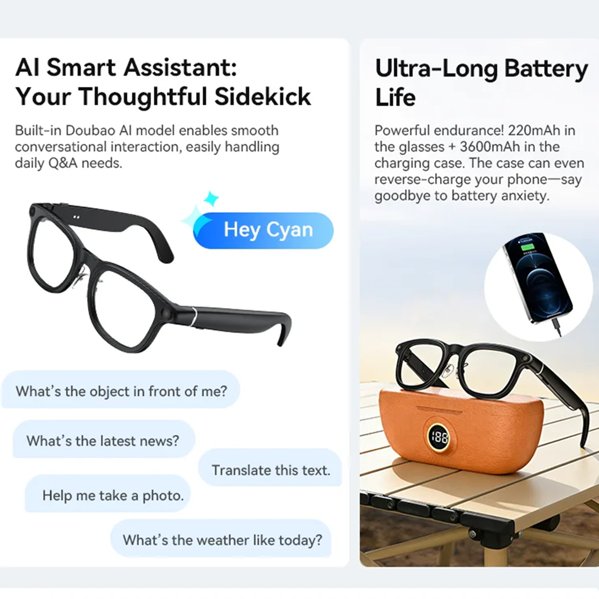 VWAR Smart Glasses with 3600mA - огляд і ціна Photography Video