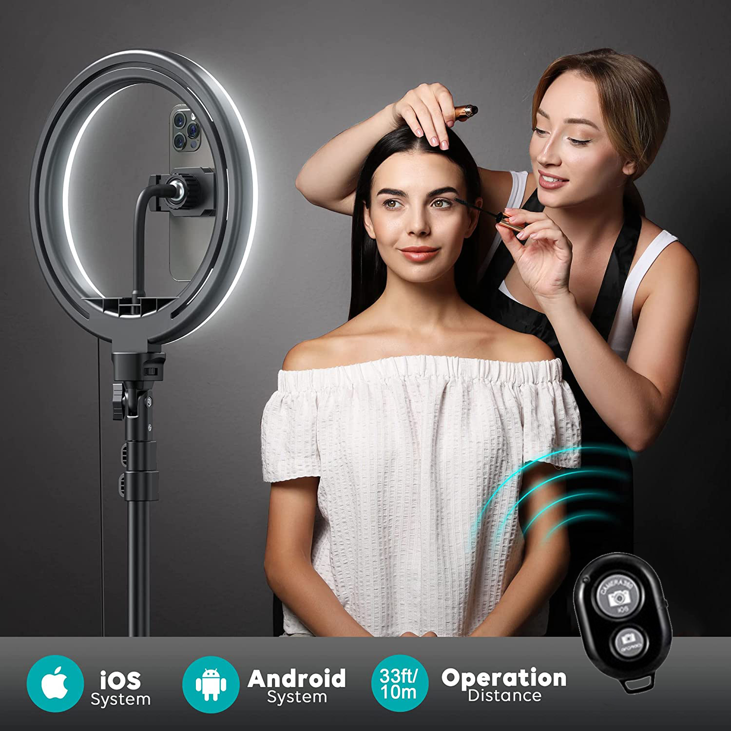 12’’Selfie Ring Light with Adj - огляд і ціна Photography Zooming