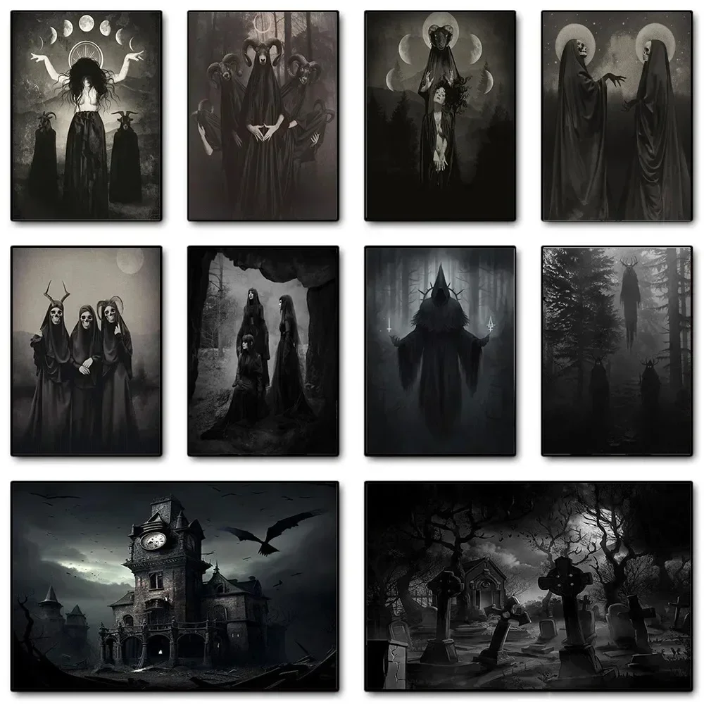 Dark Academia Art Black Death  - огляд і ціна Photography Night