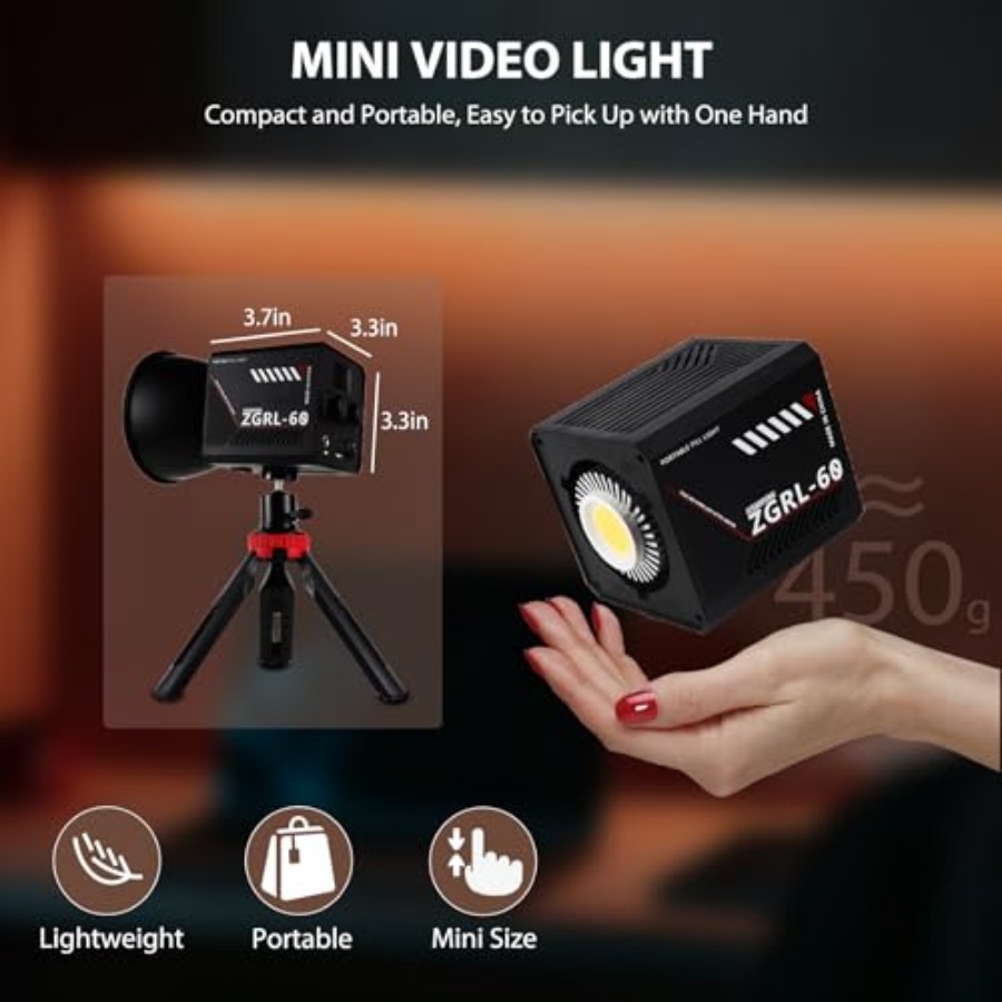 60W COB LED Video Light Handhe - огляд і ціна Photography Video