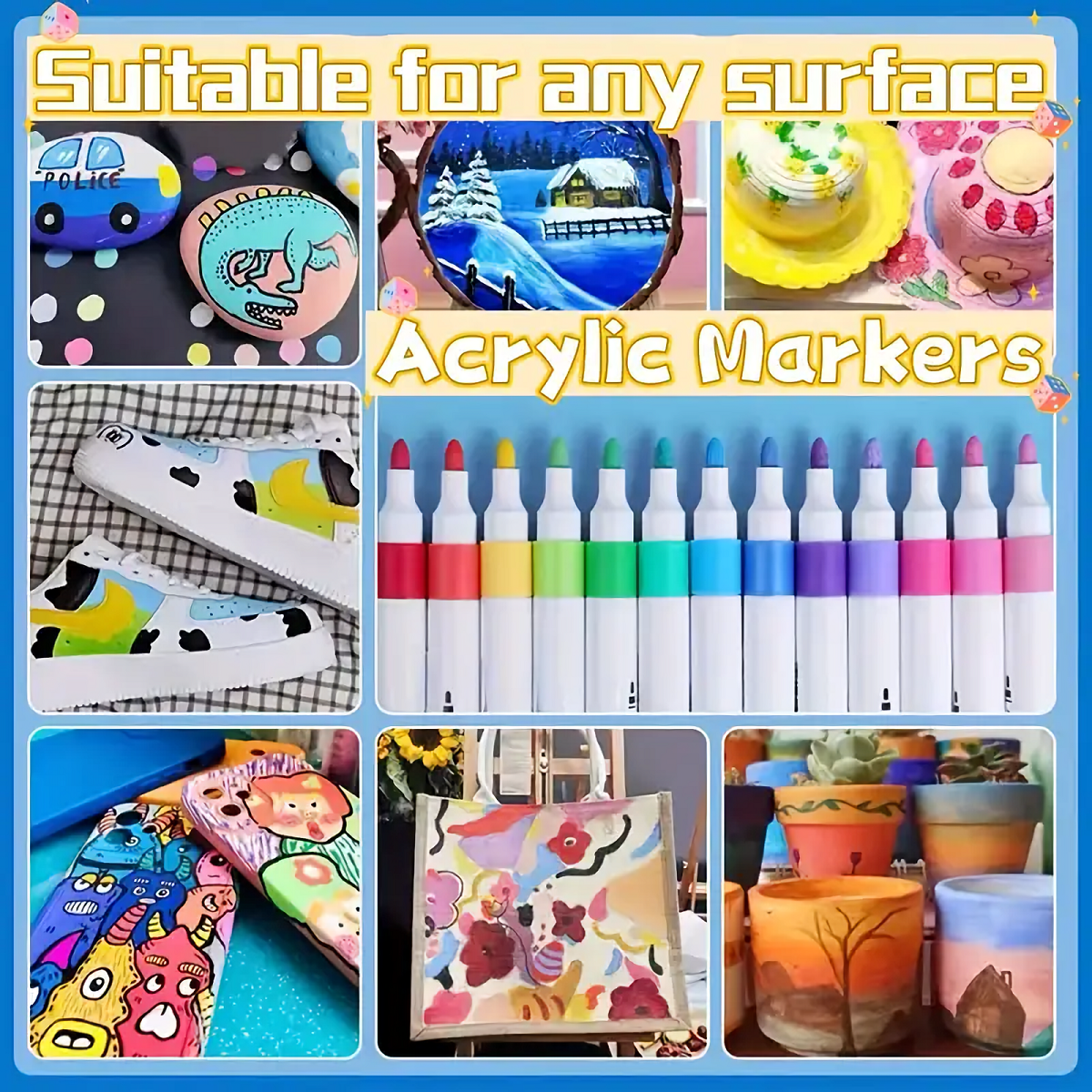 48-Color Acrylic Marker Set–Fi - огляд і ціна Photography Fine Art