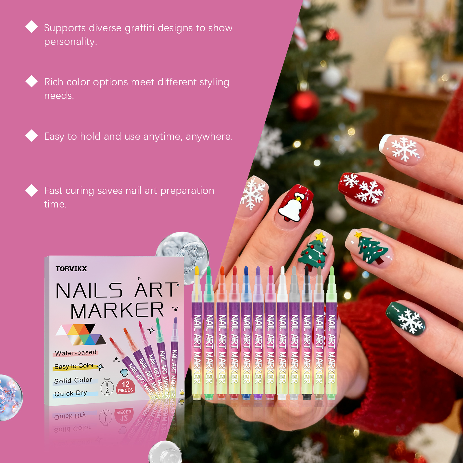 Colorful Graffiti Pen Nail Art - огляд і ціна Photography Fine Art
