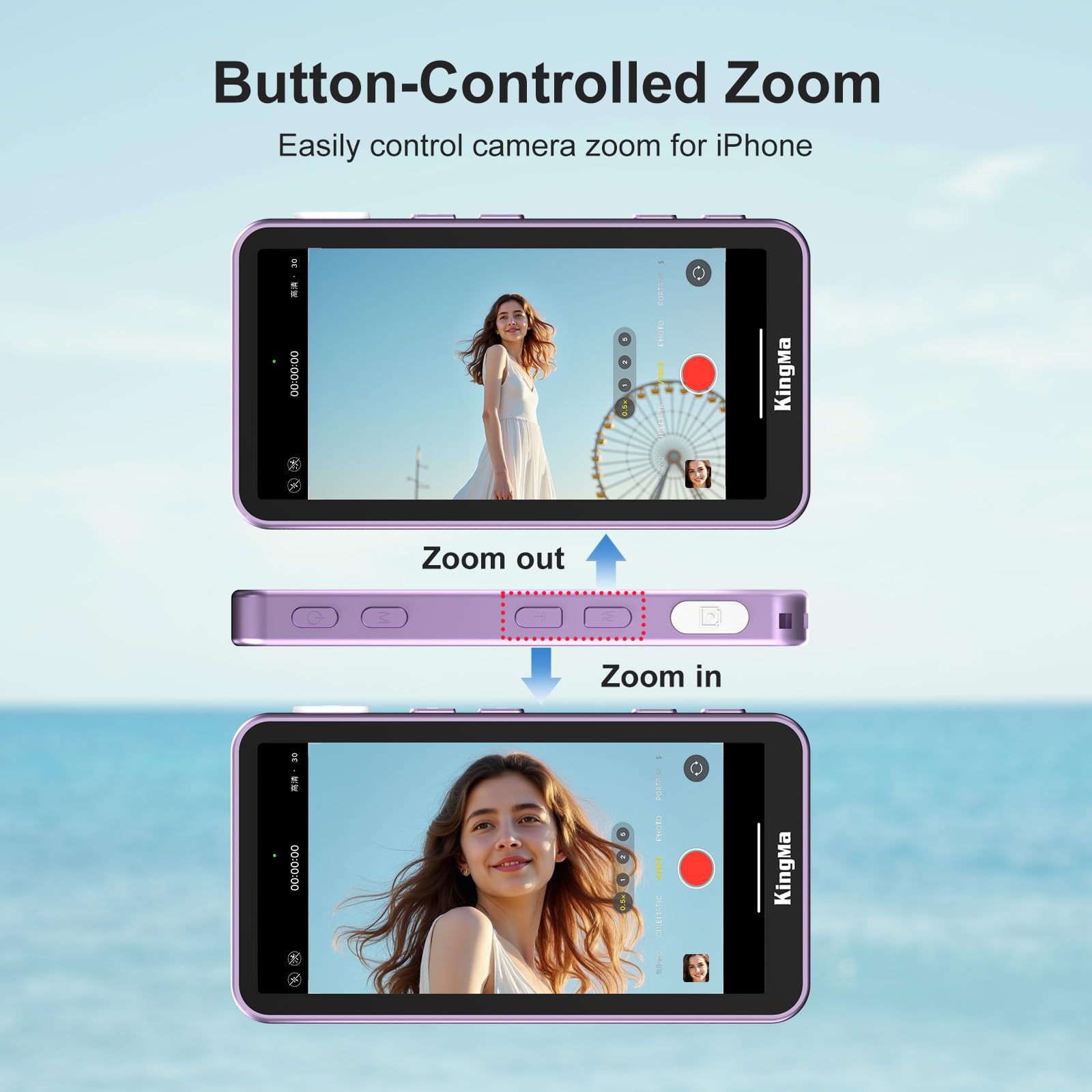 KingMa Magnetic Phone Vlog Sel - огляд і ціна Photography Zooming
