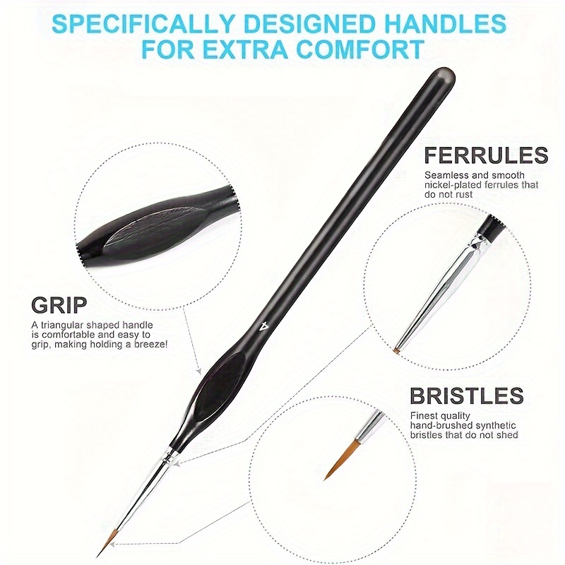 11pcs Fine Detail Paint Brush  - огляд і ціна Photography Fine Art