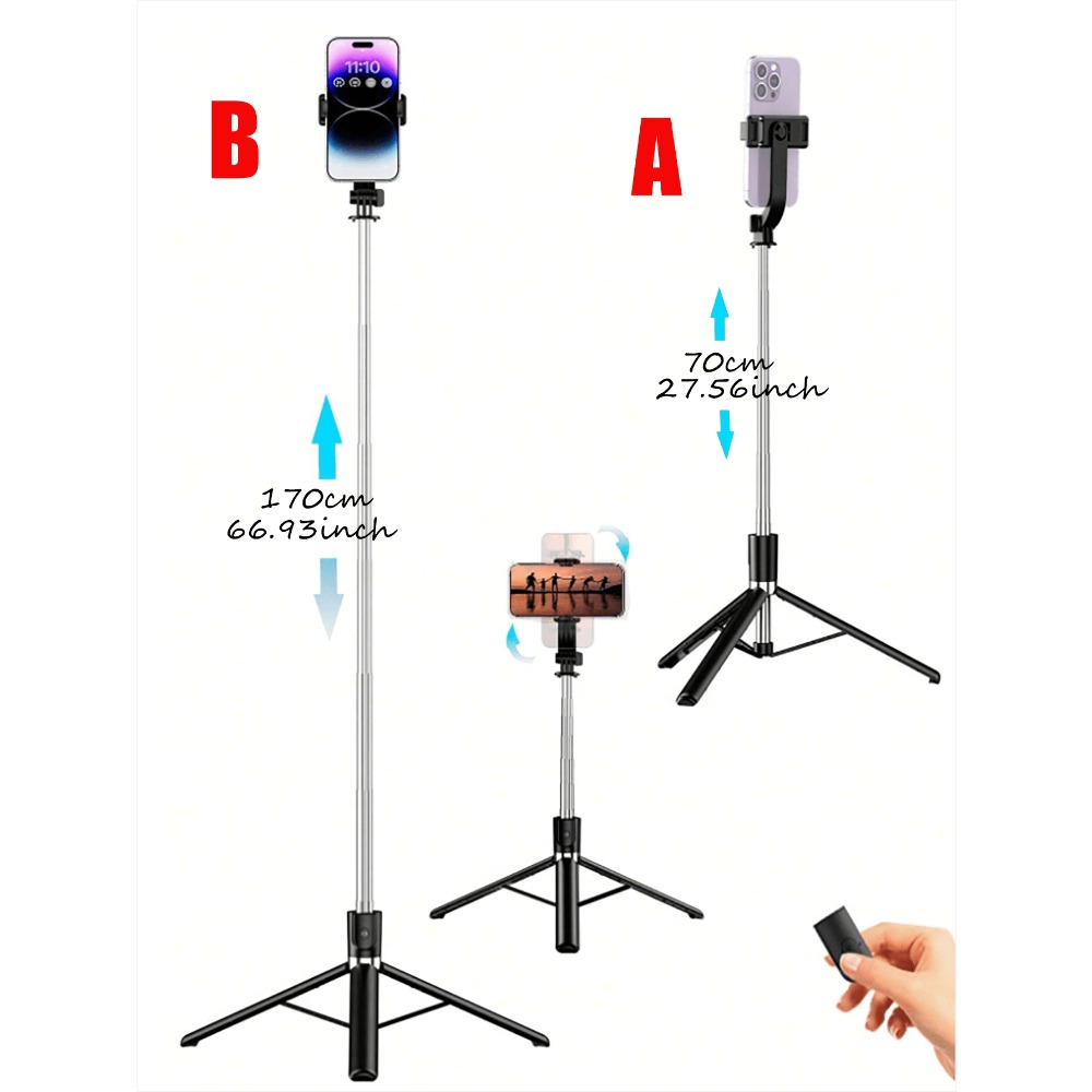 1pc Portable Selfie Stick With - огляд і ціна Photography Video