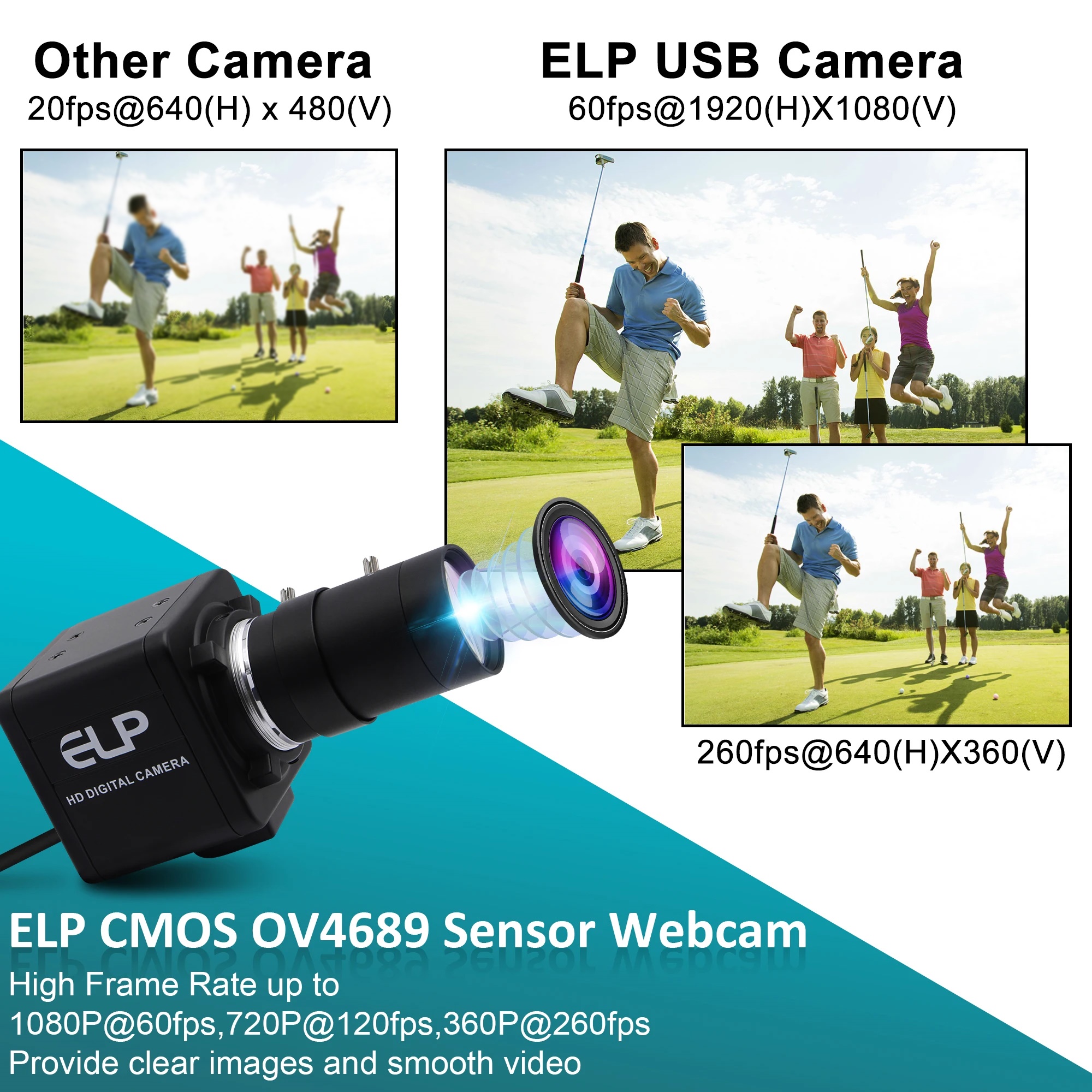 ELP 260fps 120fps 60fps High S - огляд і ціна Photography Zooming