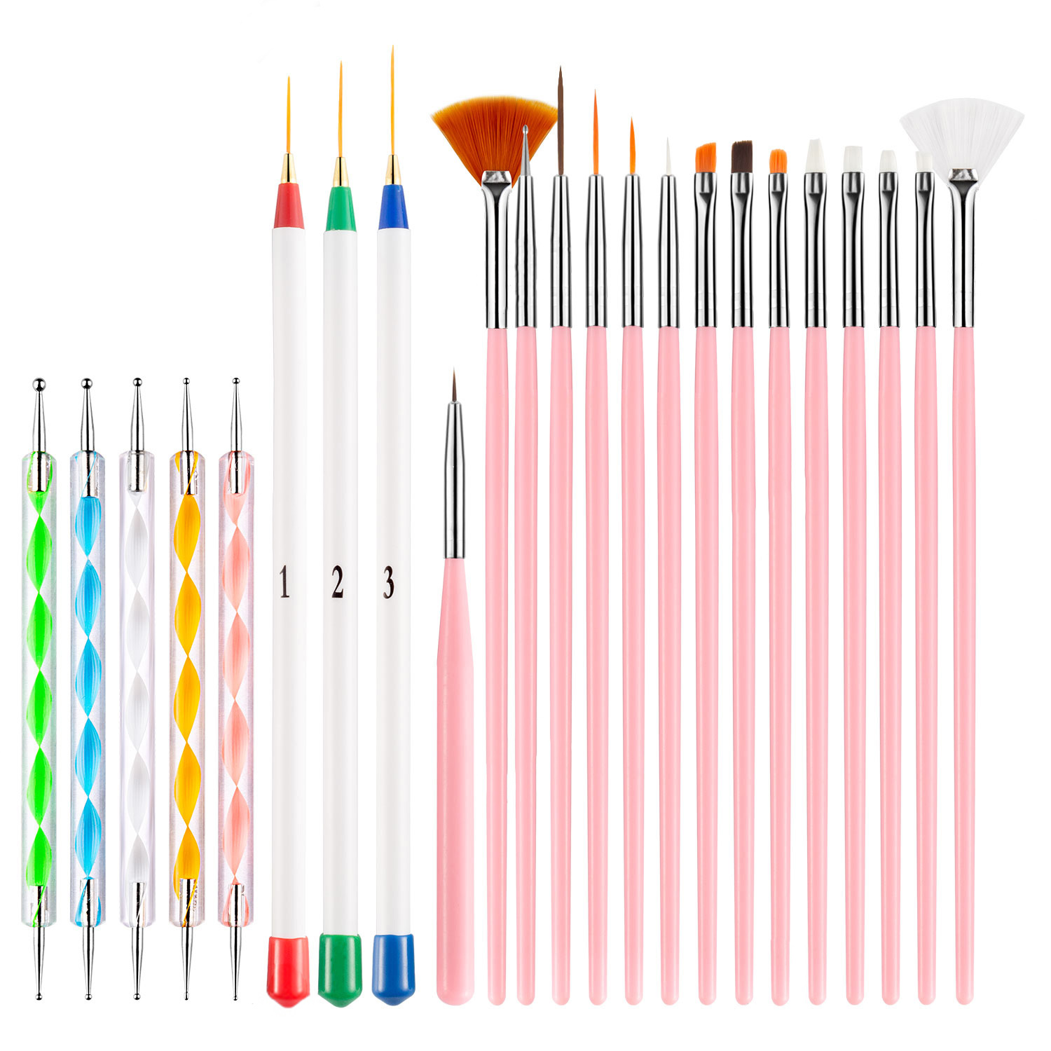 23PCS Nail Art Brushes Kit Lin - огляд і ціна Photography Fine Art