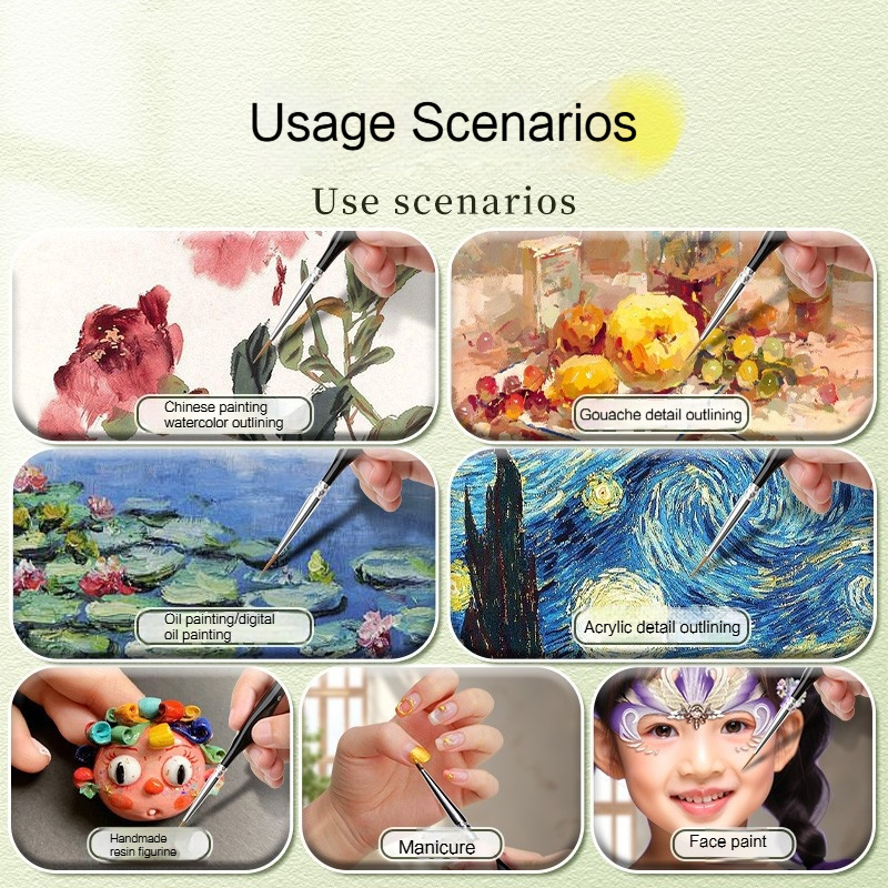 4/5/8/10/11Pcs Borrence Brush  - огляд і ціна Photography Fine Art