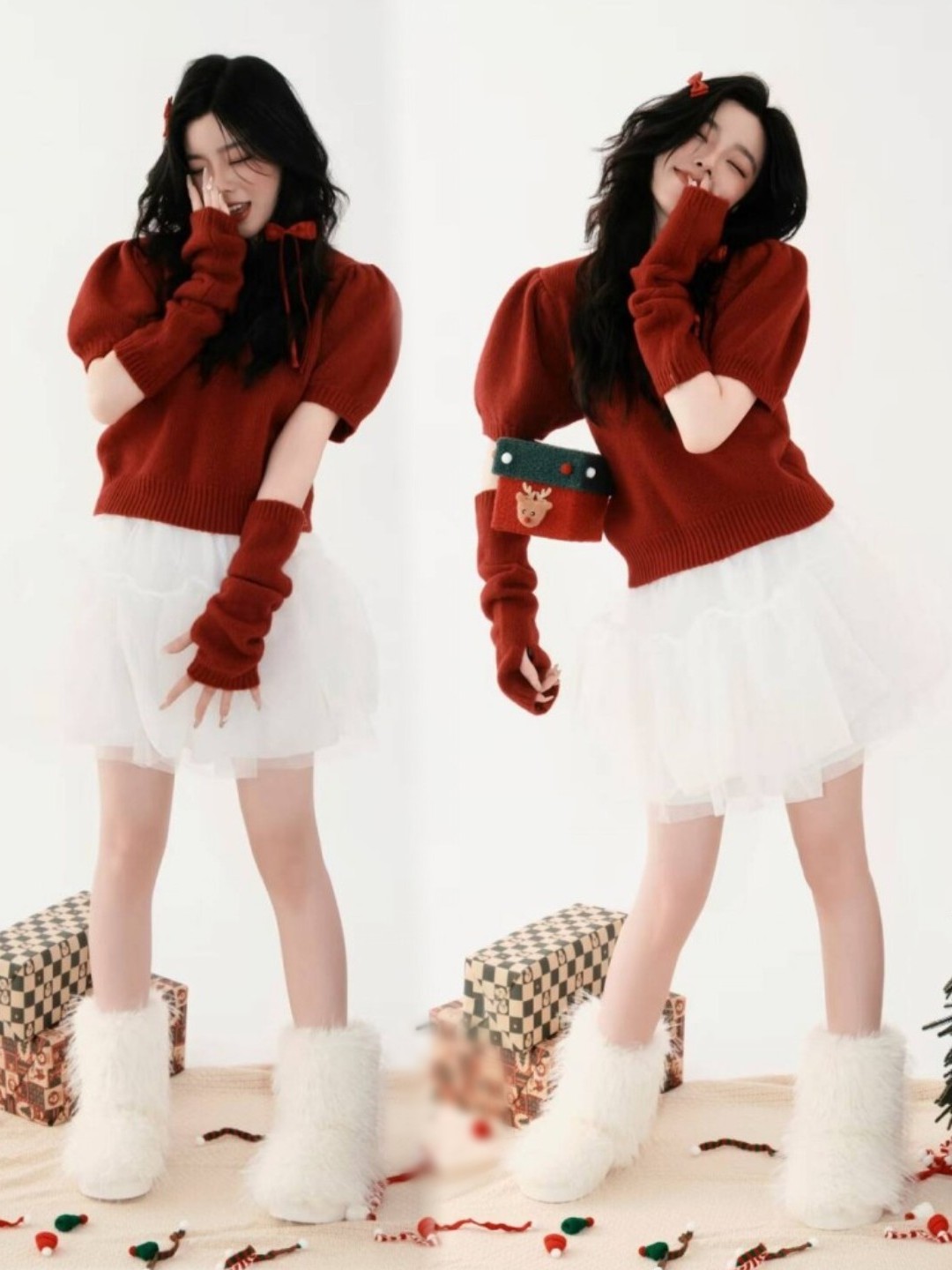 Christmas Theme Red Sweater Ar - огляд і ціна Photography Studio