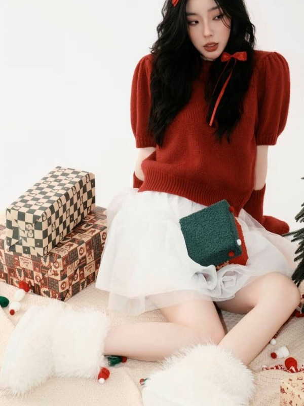 Christmas Theme Red Sweater Ar - огляд і ціна Photography Studio